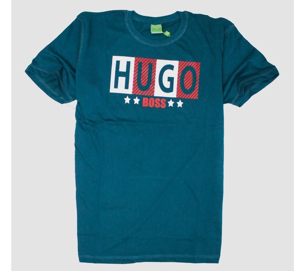 Green Color High Density Print Meat T Shirt