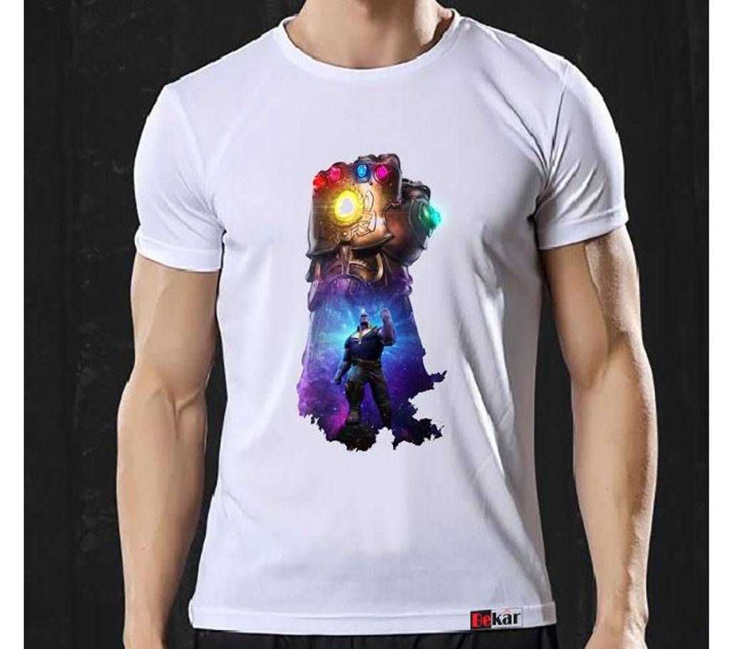 Thanos Hand Menz Half Sleeve T-Shirt