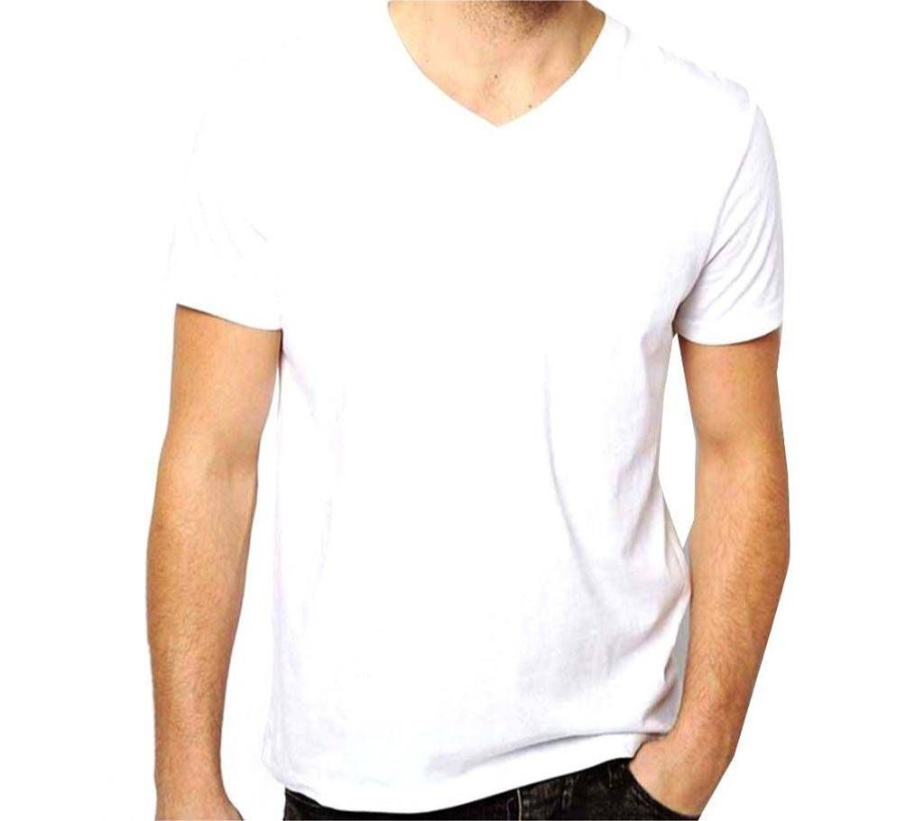 solid color v-neck t-shirt