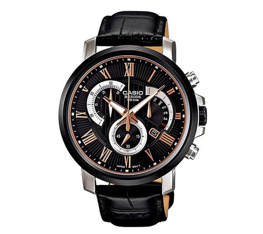 Casio Leather Chronograph Wrist Watch(copy)