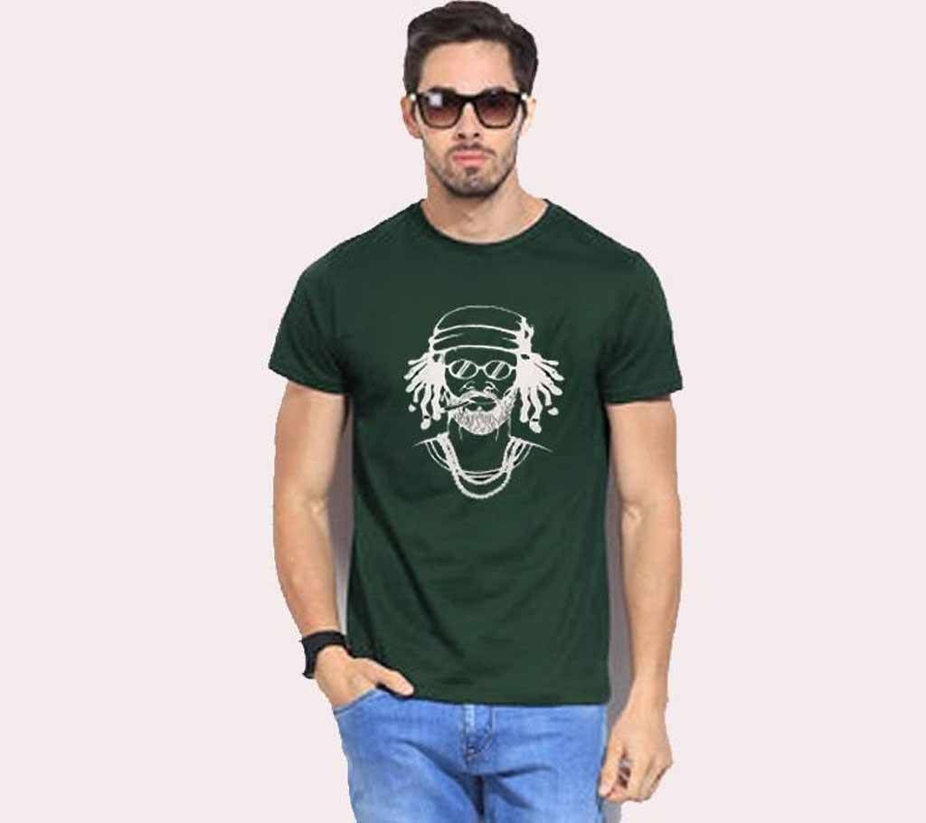 Smok Style Green Half Sleeve T-Shirt