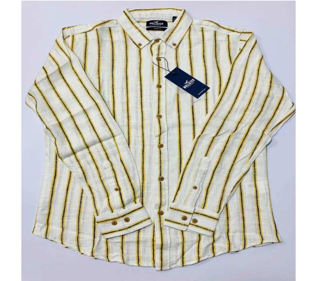 Full Sleeve Ramie Cotton Shirt for Men
