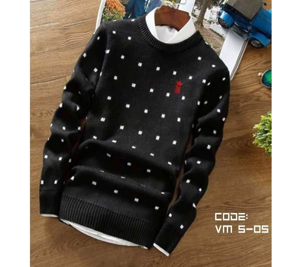 Black Winter Sweatshirt with Premium Vestment - VM S-05 - VES