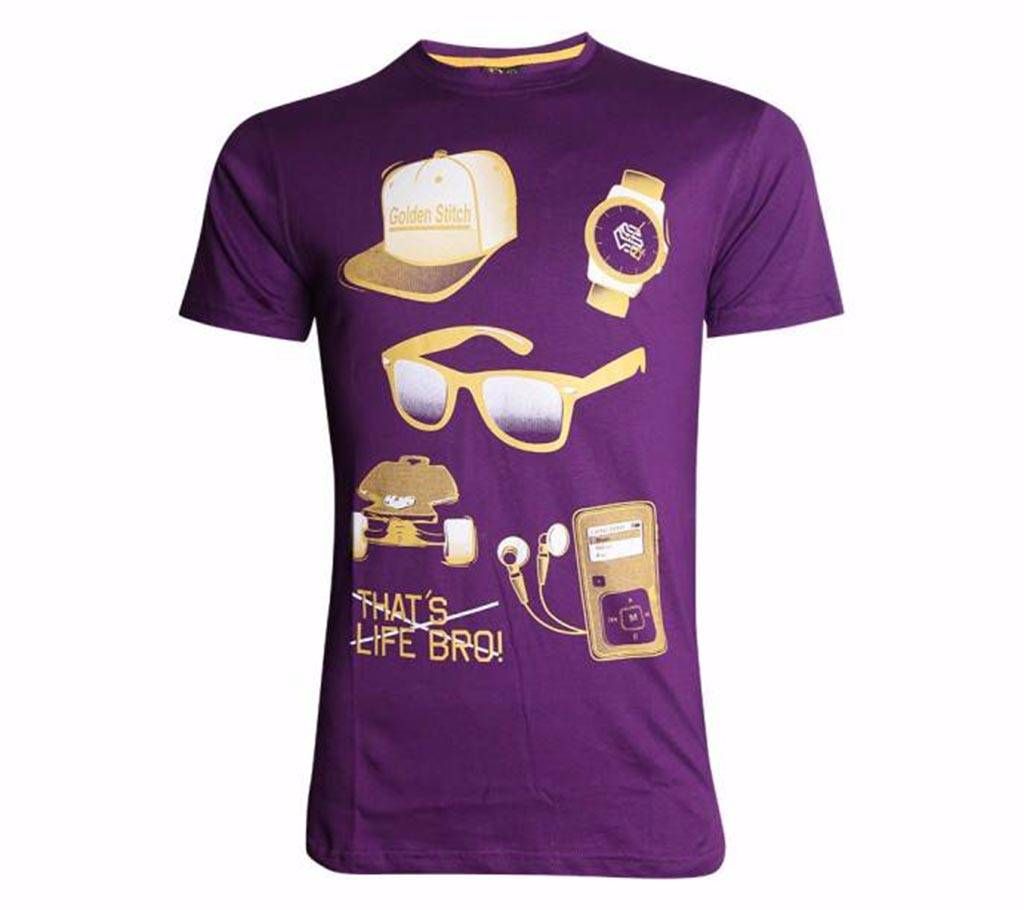 Hipster Life Purple Men's T-Shirt