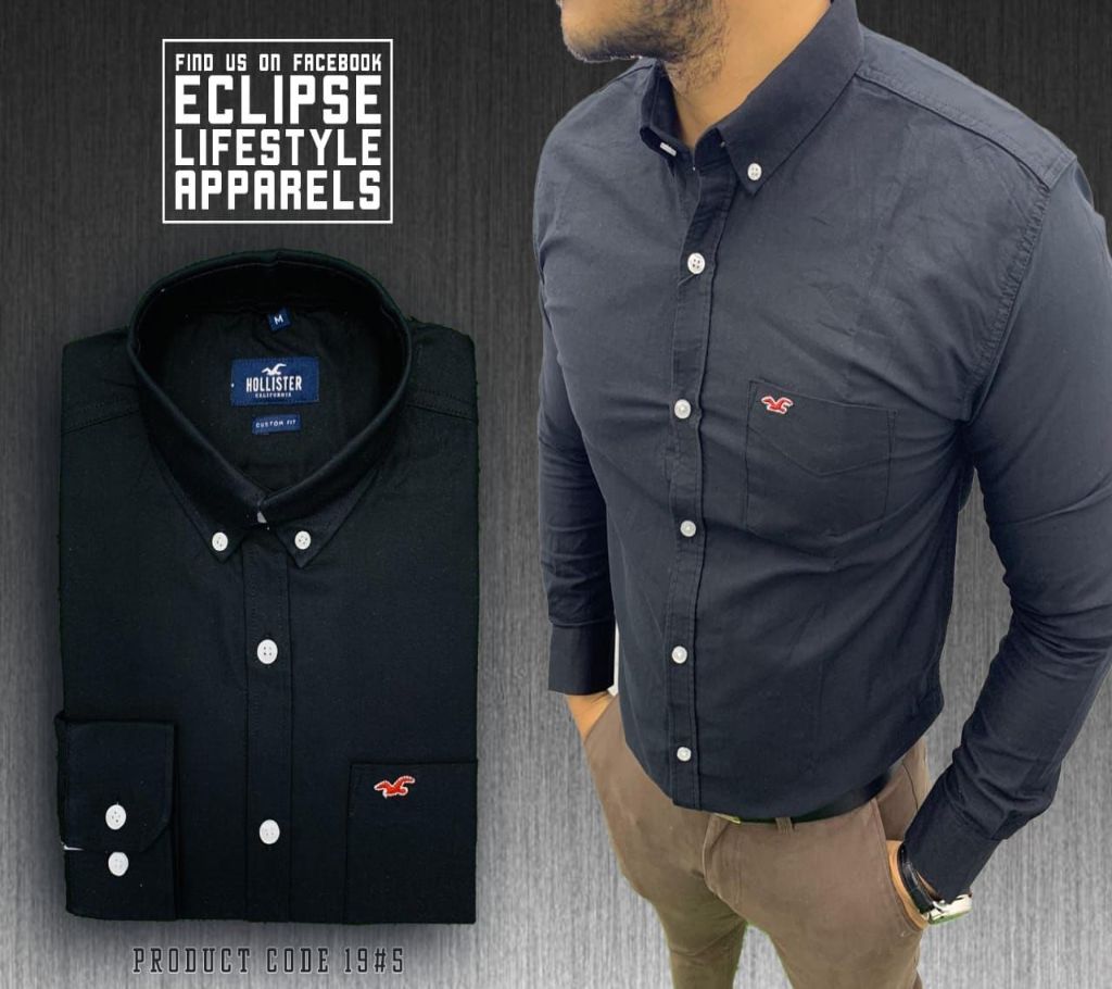 Solid Color full sleeve mens Formal Shirt  