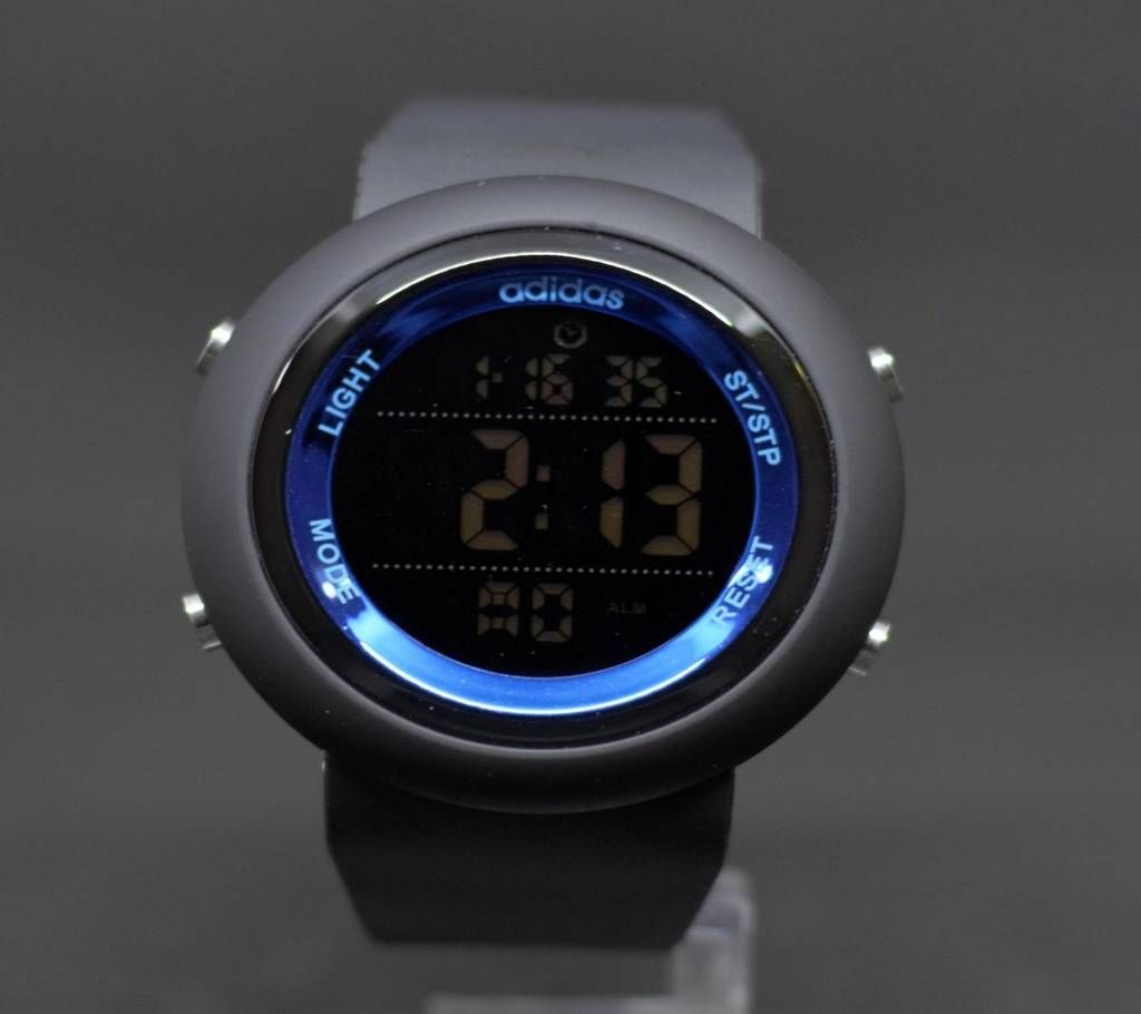 Adidas Mens Sports Wrist Watch-copy-Black and blue 