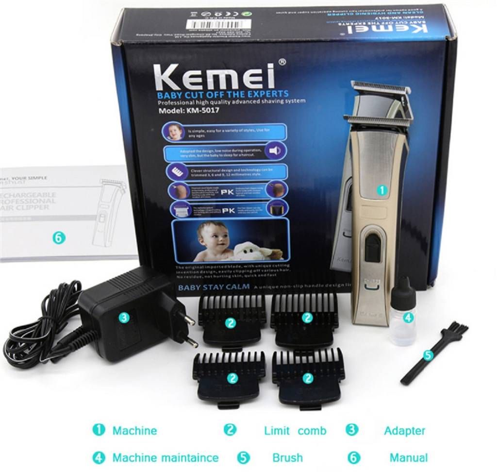 Kemei KM-5017 Beard Trimmer With Hair Clipper 