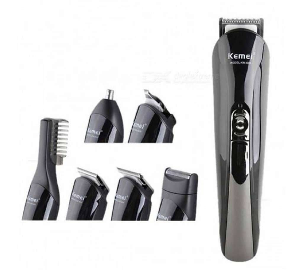 Kemei KM-600 6 in 1 Rechargeable Trimmer