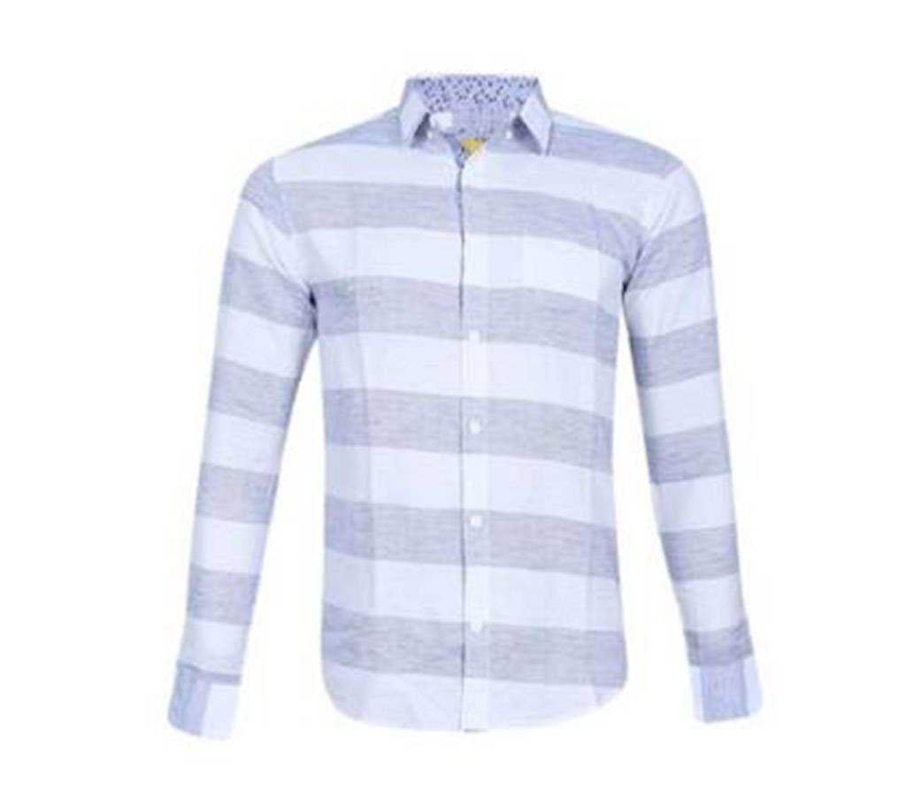 White and Ash Cotton Forma Shirt