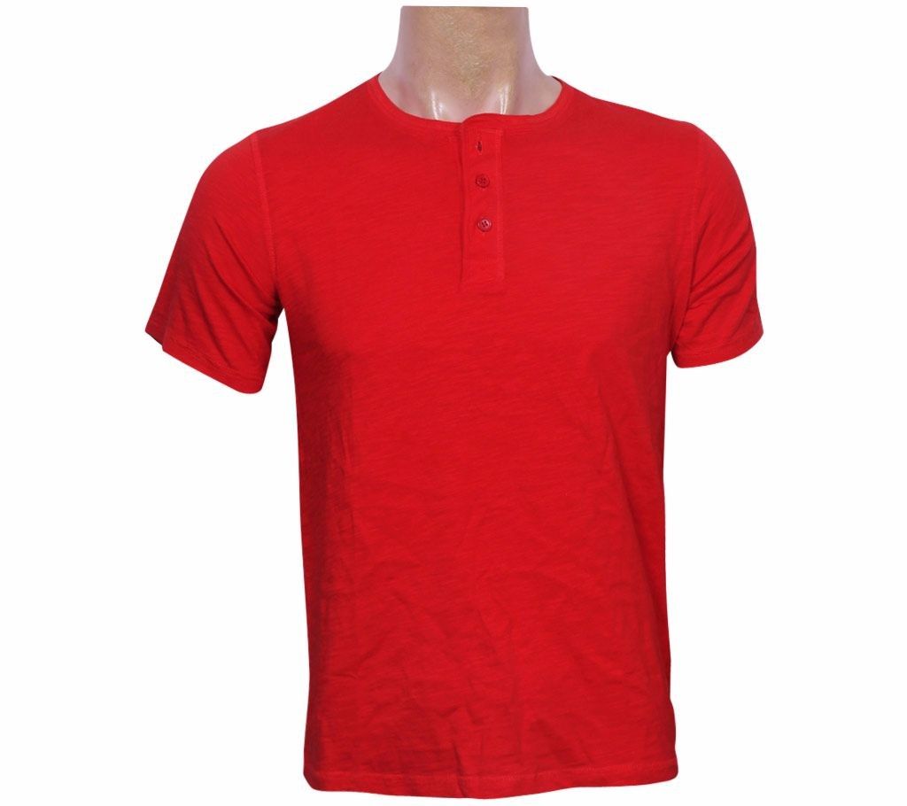Gents Half Sleeve Round Neck Cotton T-Shirt 