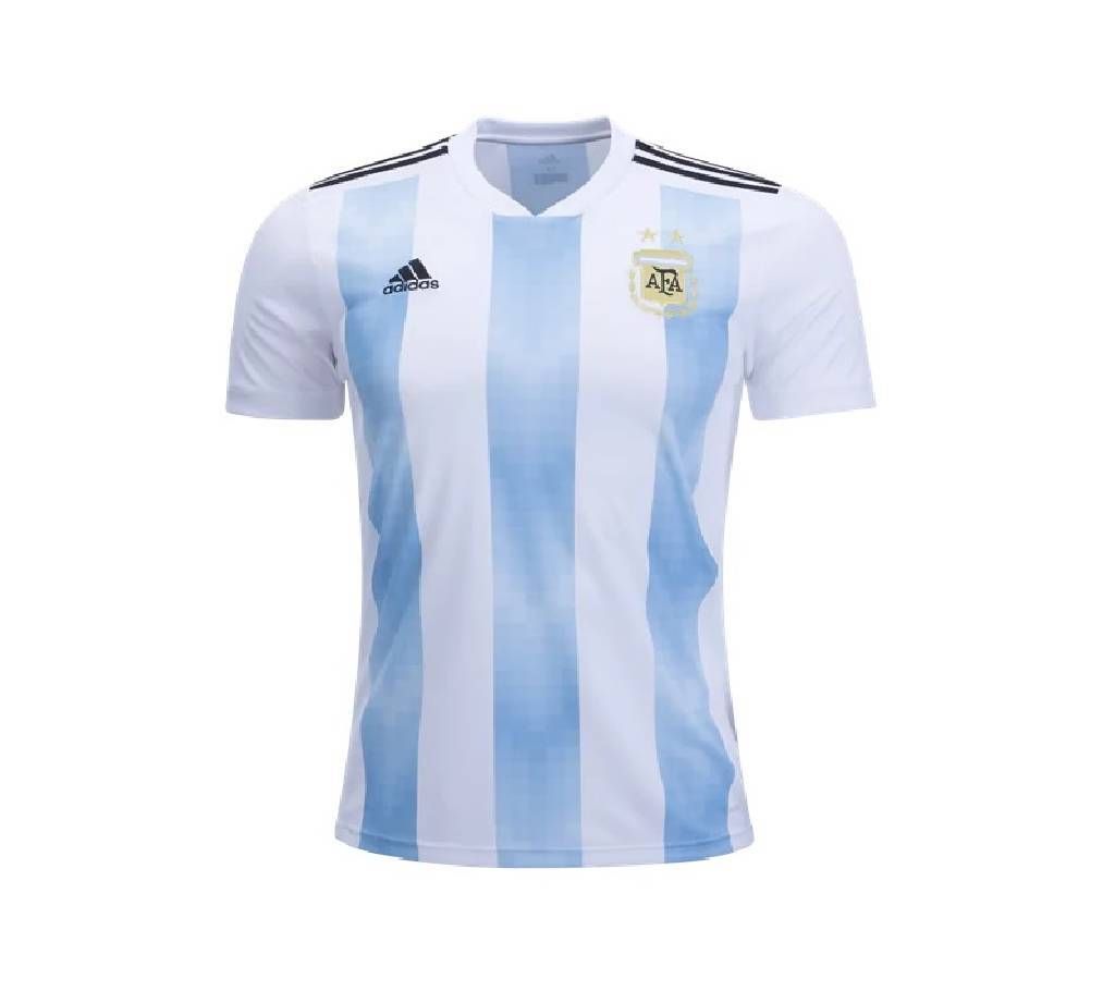 2018 World Cup Argentina Home Short Sleeve Jersey (Copy)