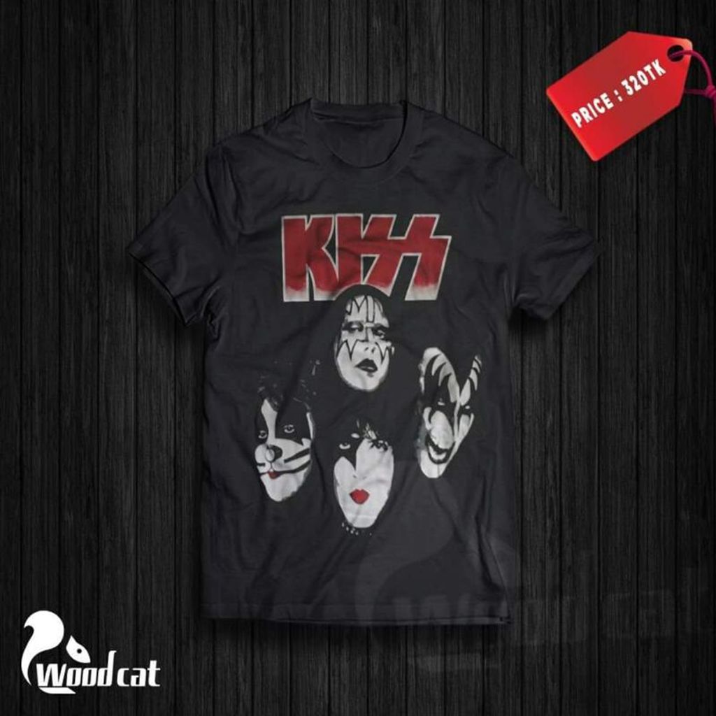 KISS Half Sleeve T-Shirt For Men
