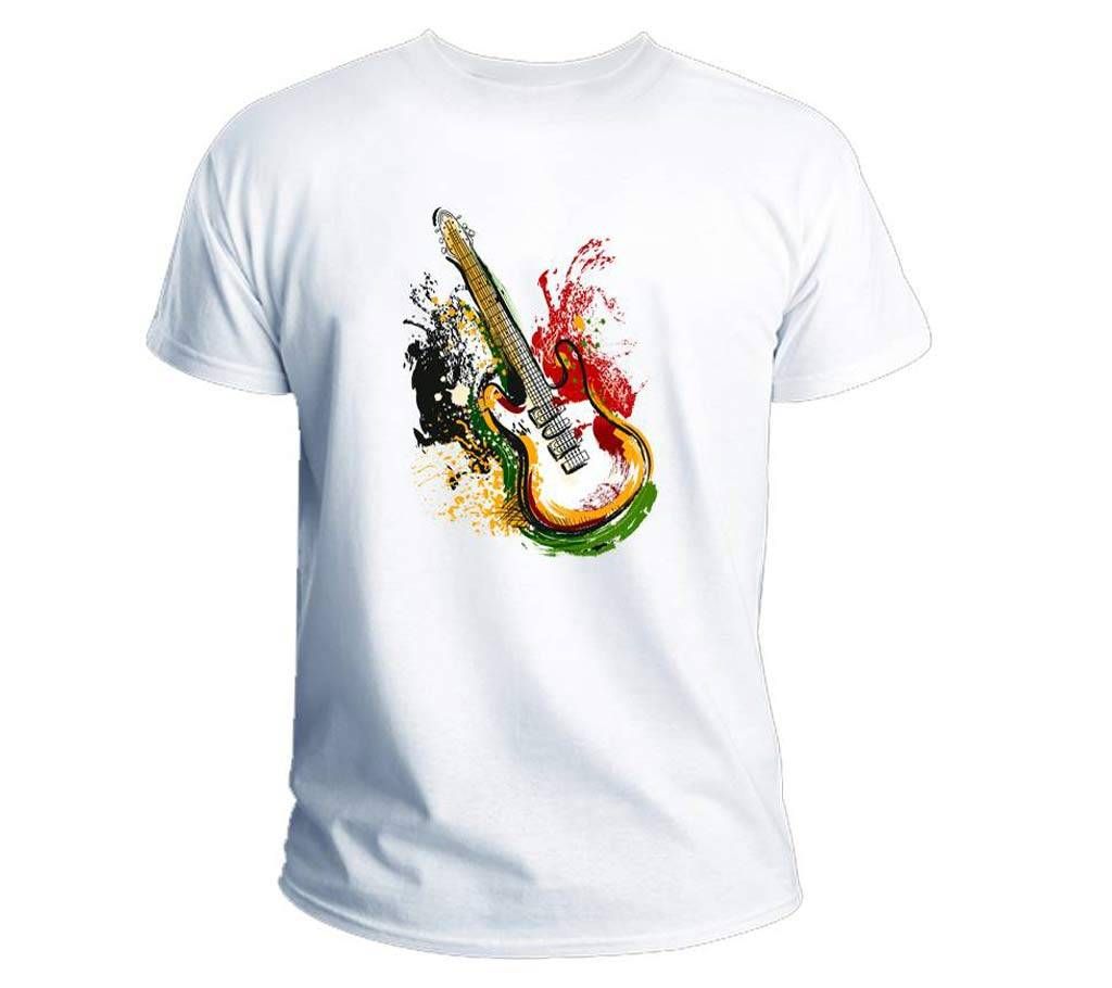 Graffiti Guitar Men's half sleeve T-shirt
