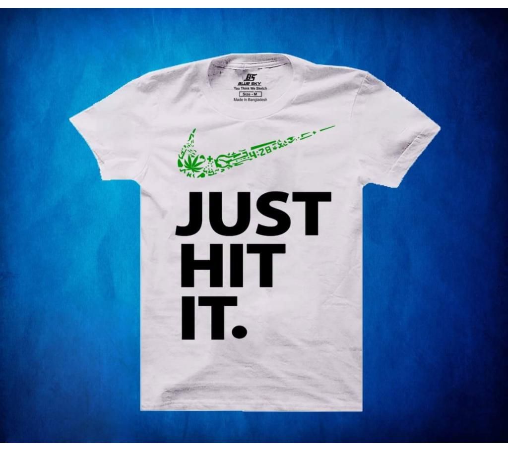 Just hit it printed t shirt for men 