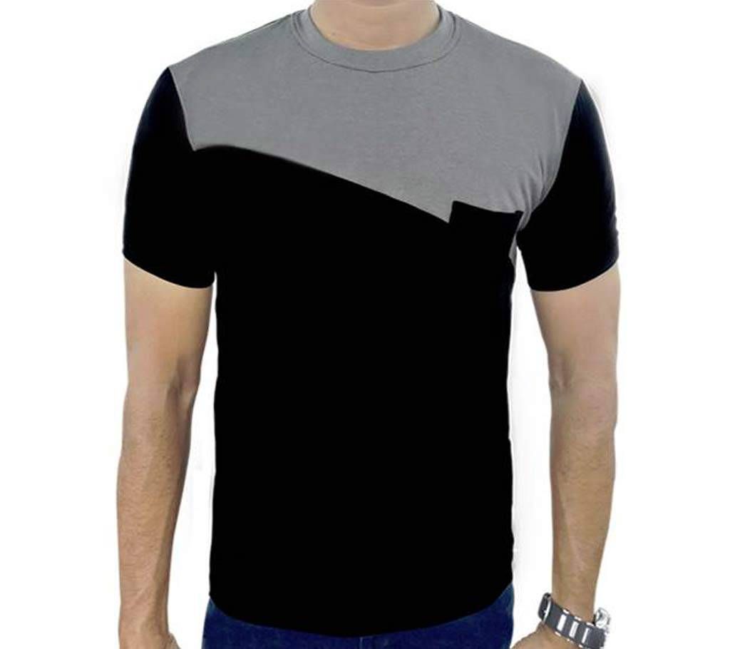 Black and ash t shirt for men 