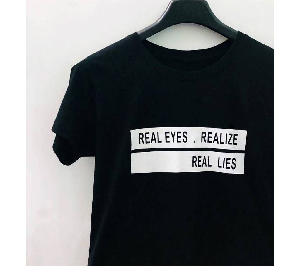 Real Eyes Realize Real Lies Mens Half Sleeve T-Shirt