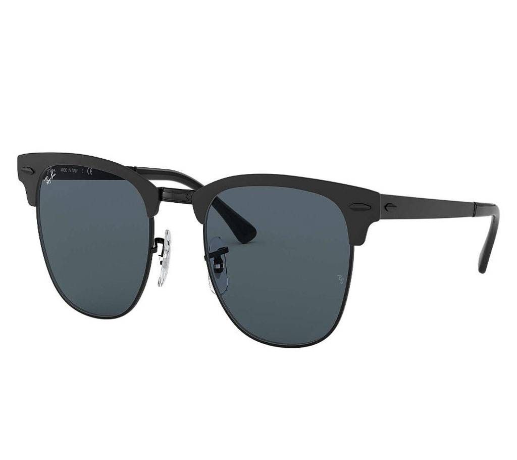 Clubmaster Sunglasses in Matte Black Blue for men