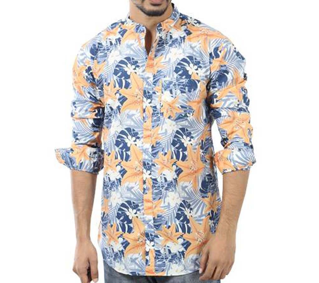 Printed Cotton Casual Full Sleeve Shirt For Men