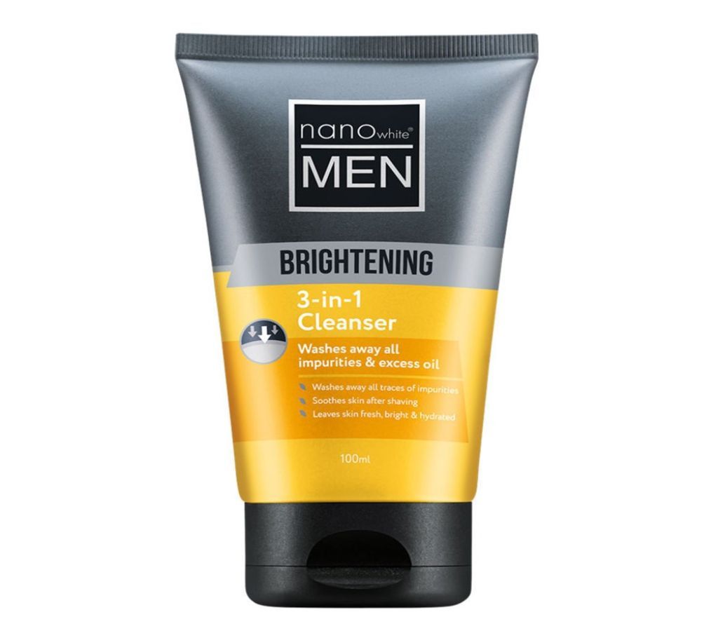 NANO MEN Brightening 3in1 Cleanser 100ml - Malaysia  