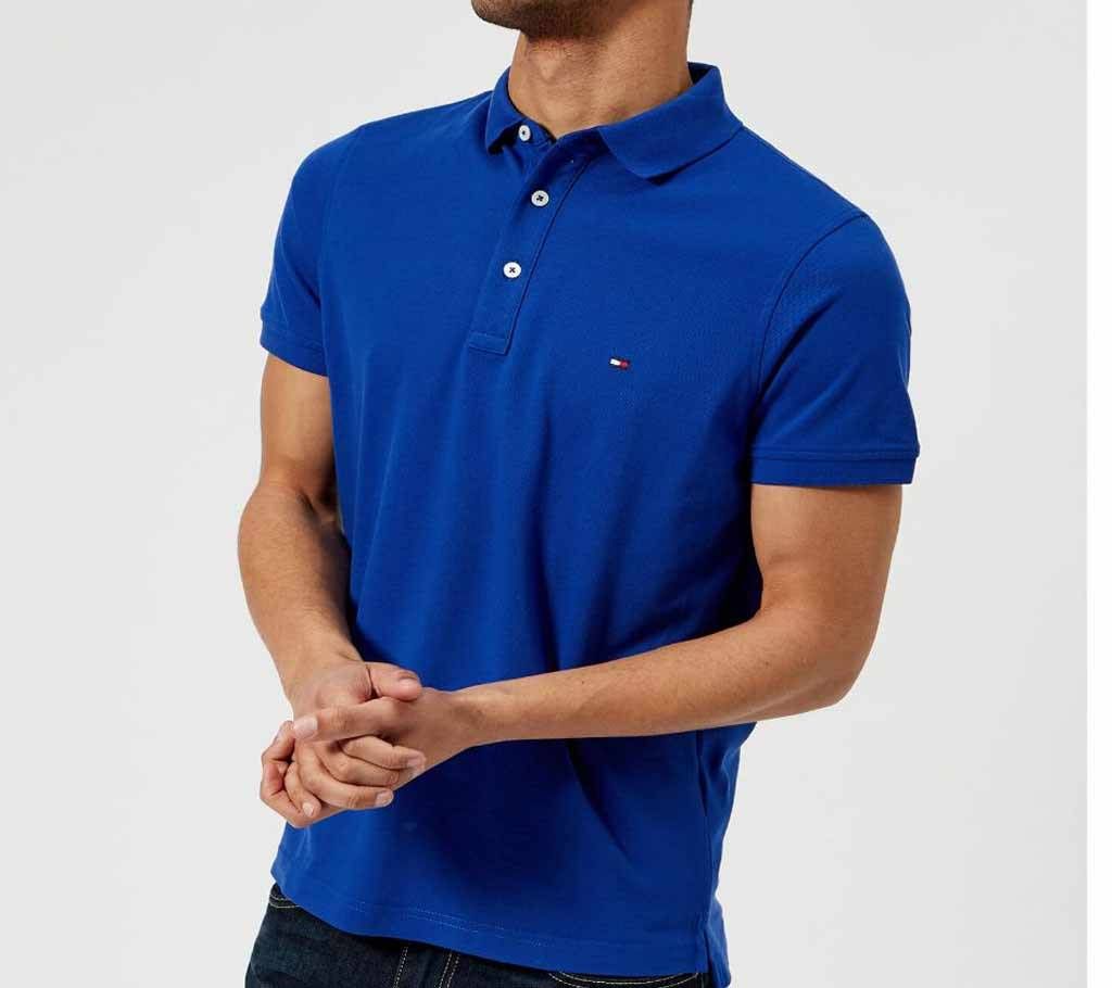 Light Blue Fit Polo Shirt For Mans