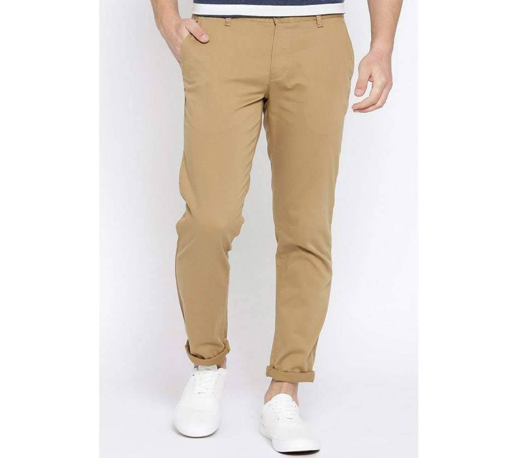 Peanut Khaki Slim Fit Gabardine Pant 12