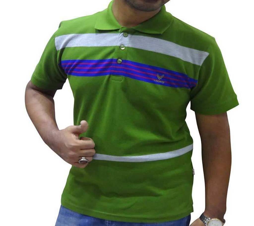 Olive Combo Polo Shirt