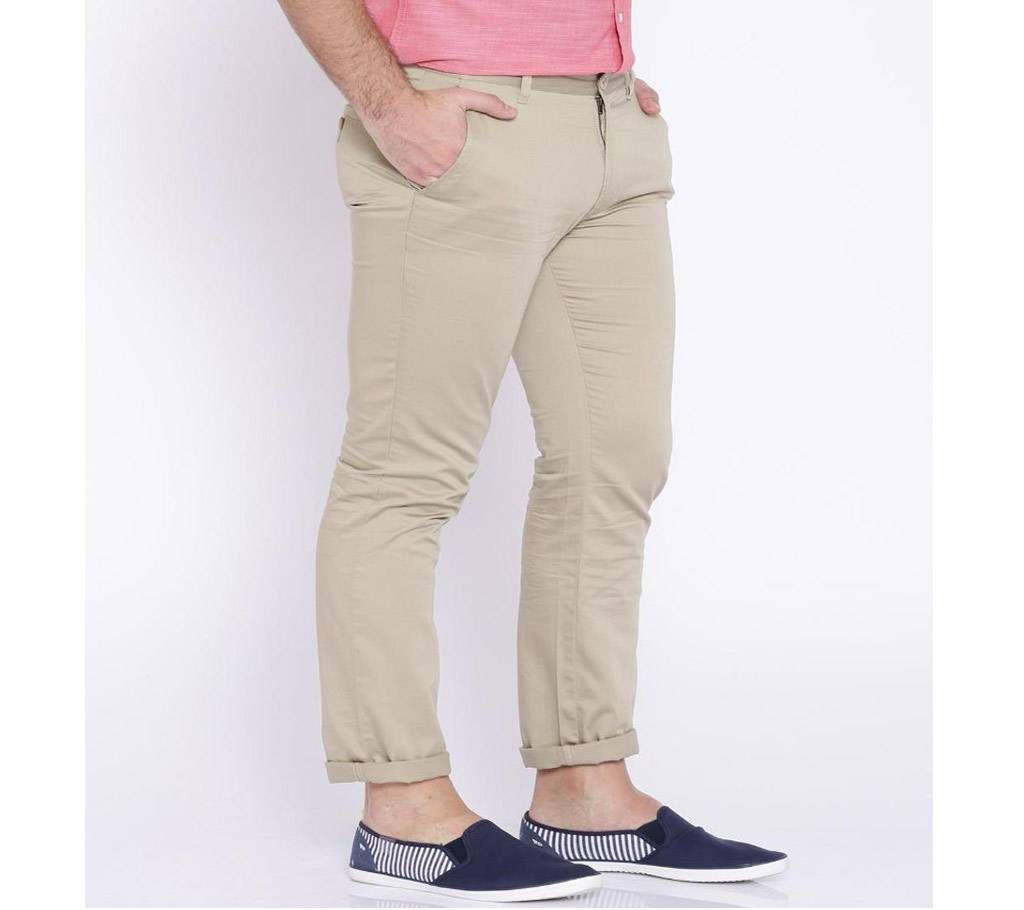 Off white Gabardine/Twill  Pant For Men