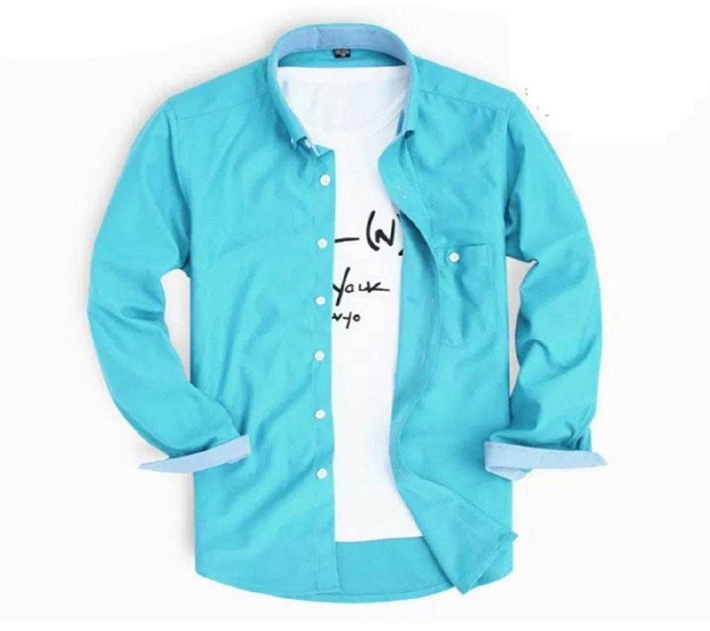 Indian Full Sleeve Casual Shirt for Men (Color Random)
