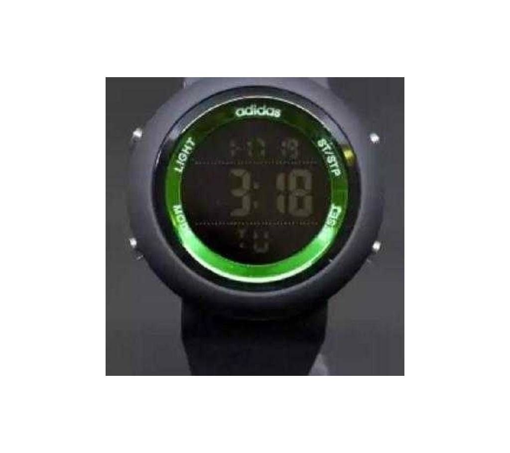 Adidas Mens Sports Wrist Watch-Copy -Black and Green 
