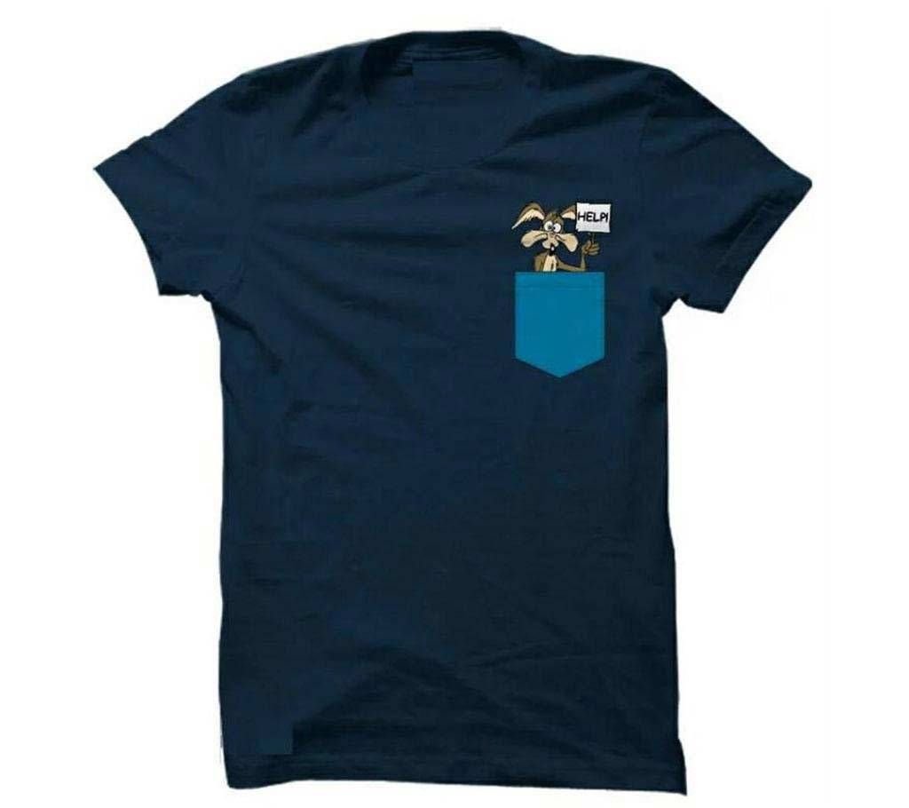 "HELP" Stylish menz round neck T- Shirt