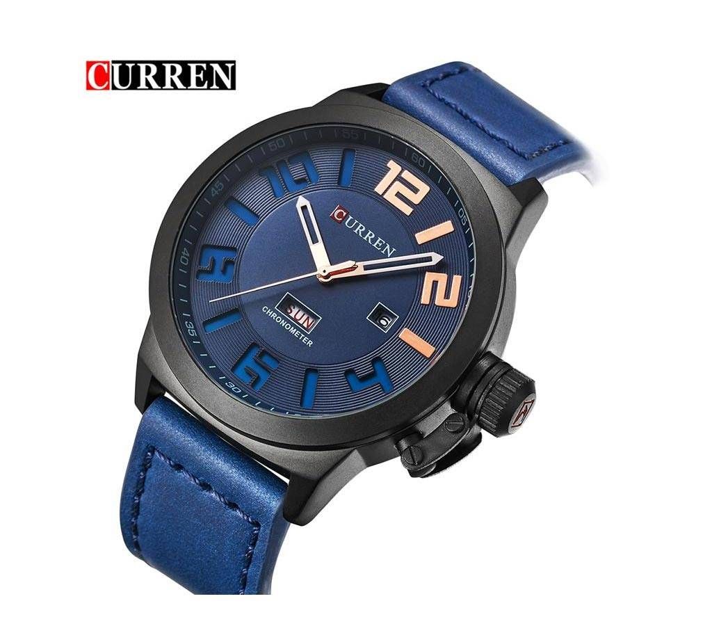CURREN 8270 Week and Date Dual Display Gents Watch