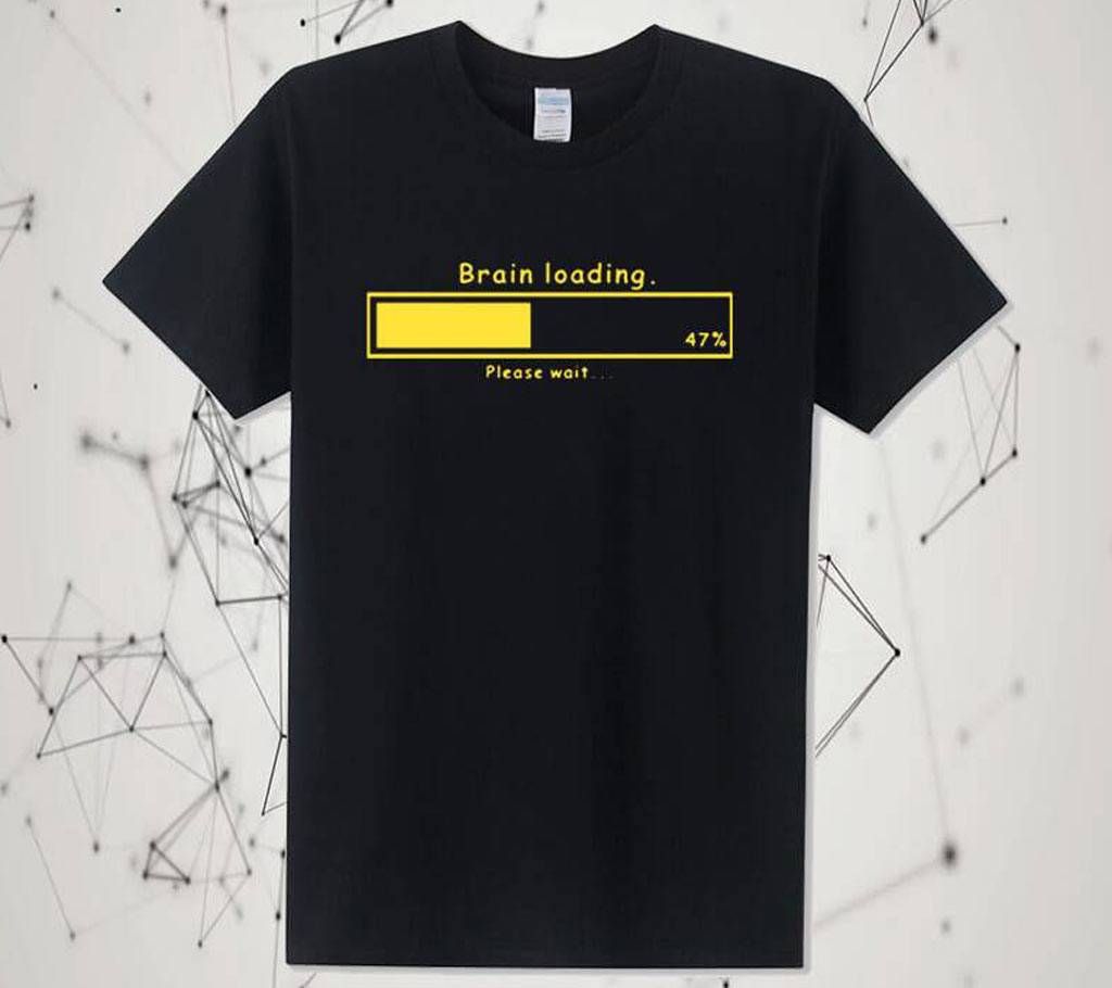 Brain Loading Cotton T-Shirt for Men