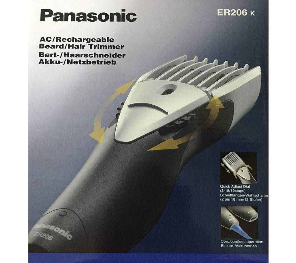 Panasonic ER-206K Cordless Hair Trimmer