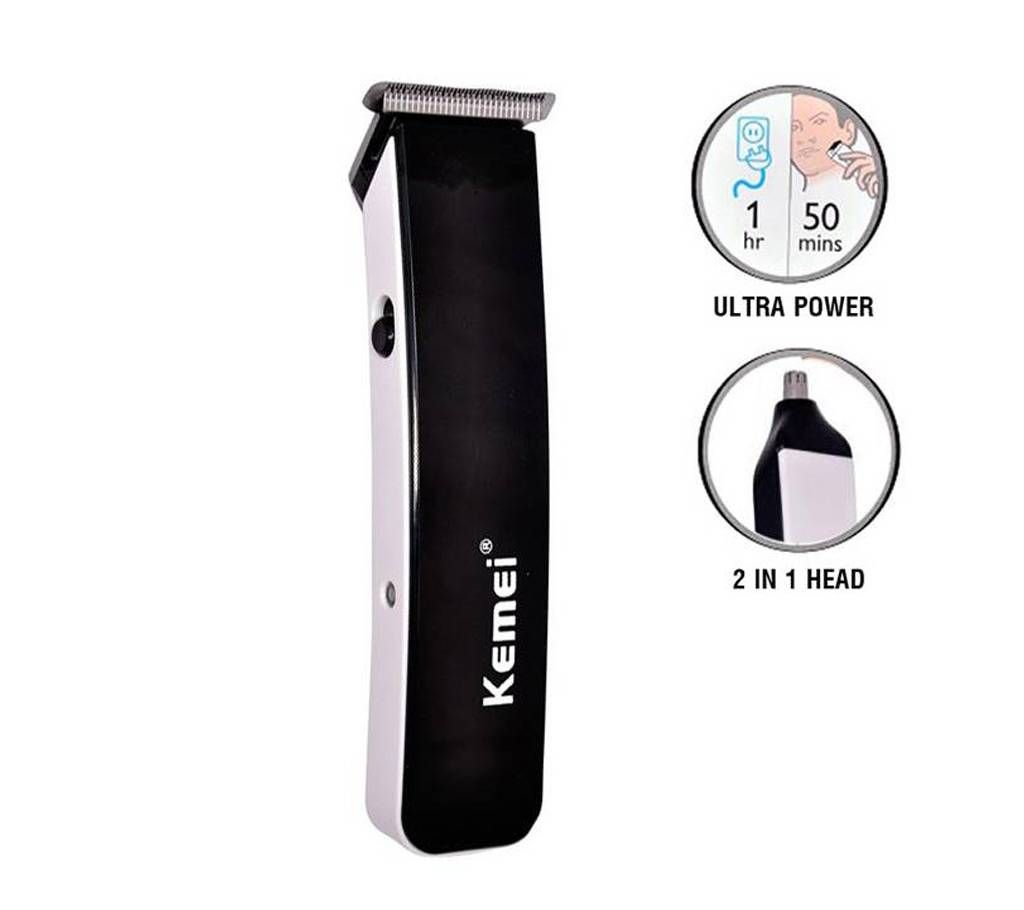 KM-3560 2 in 1 Rechargeable Hair Clipper/Trimmer