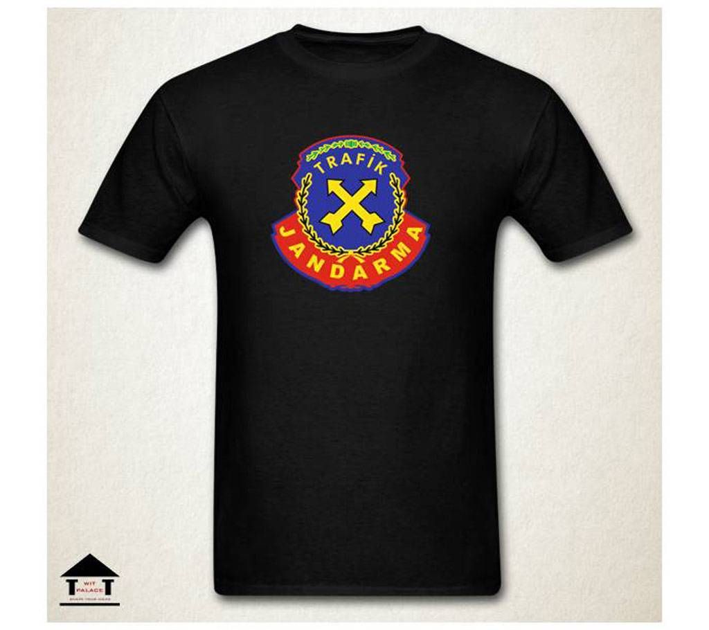 Jandarma Gents Half Sleeve T-Shirt black