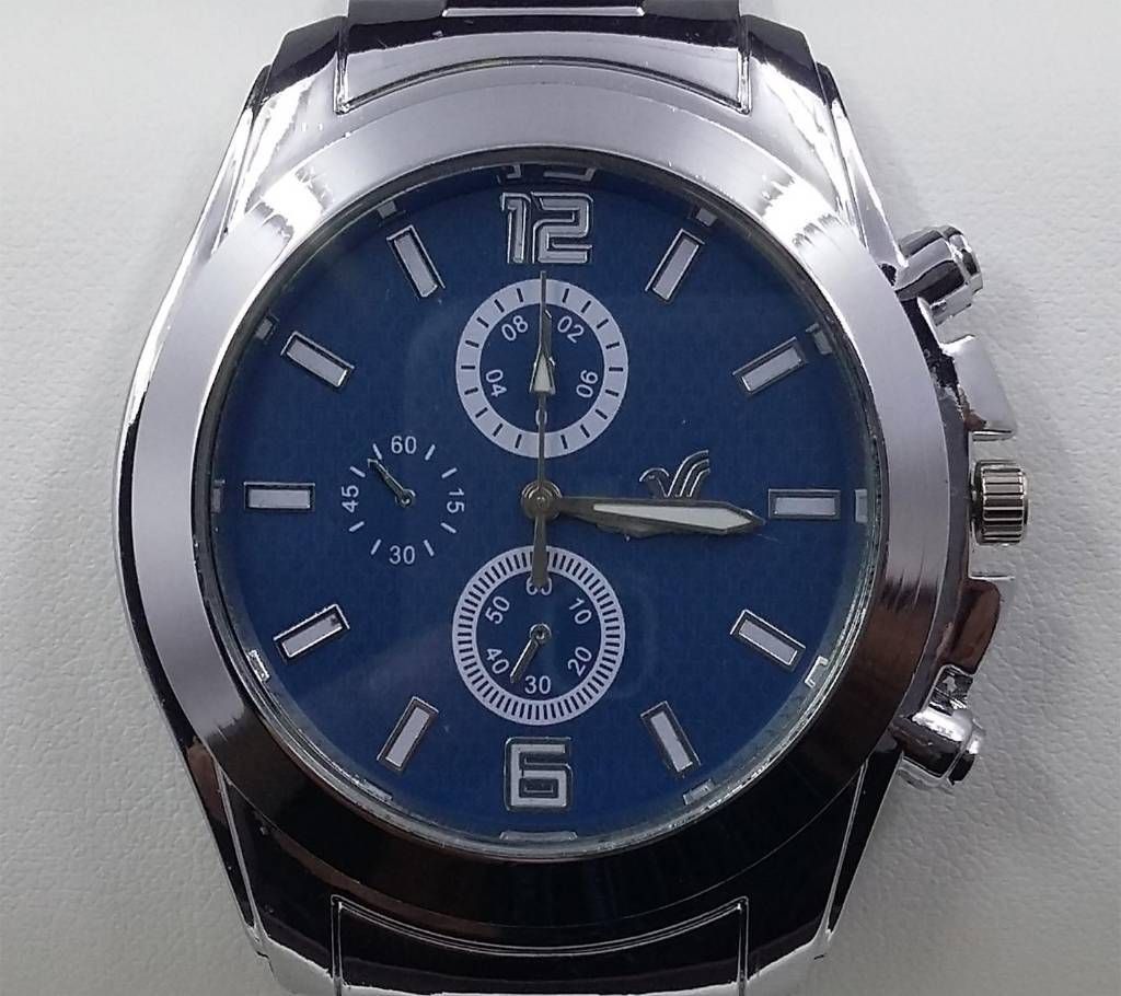 Gents Stainless Steel Analog WRISTWATCH - BLUE