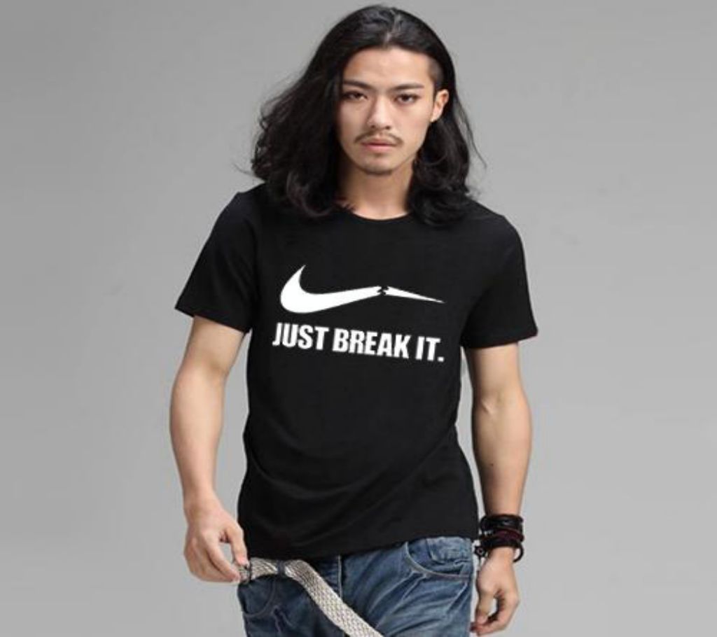 Mens Just Break It Round neck  t-shirt
