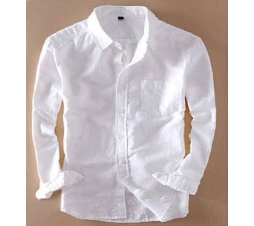 Mens full sleeve Formal Sirt White