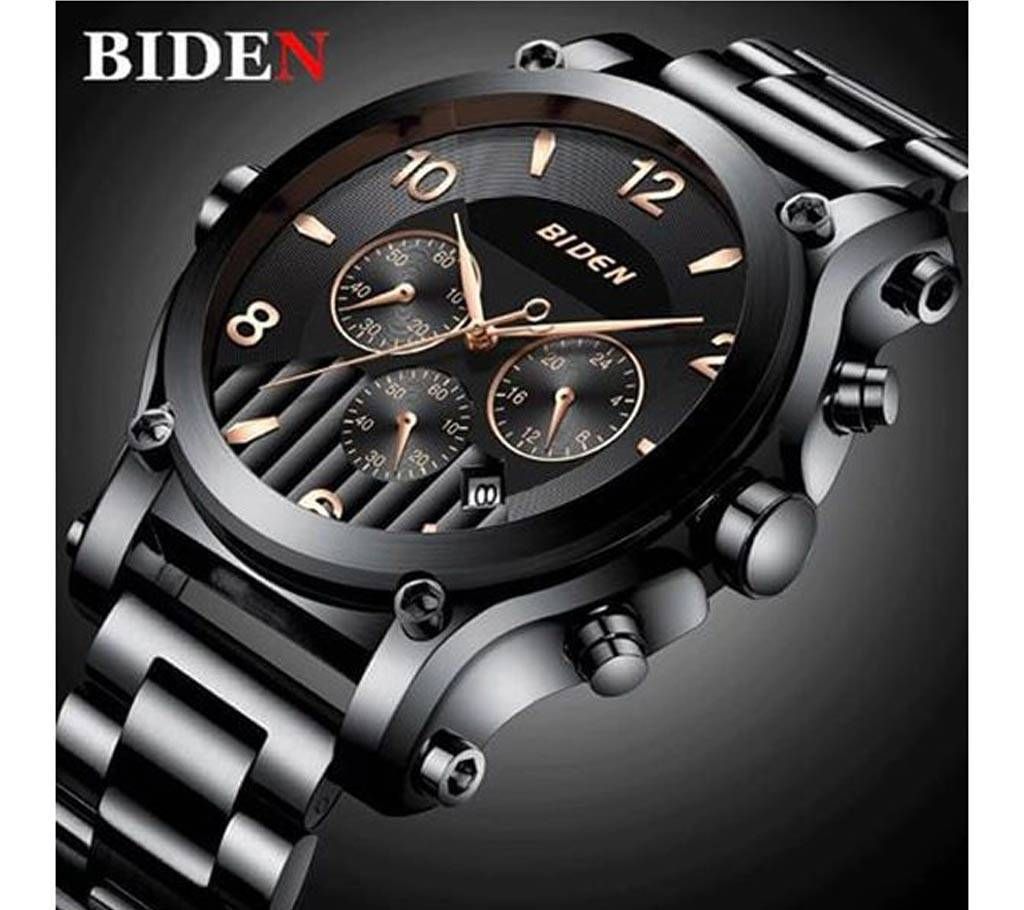 Original BIDEN Luxury Brand Quartz Chronograph Wristwatch For Men