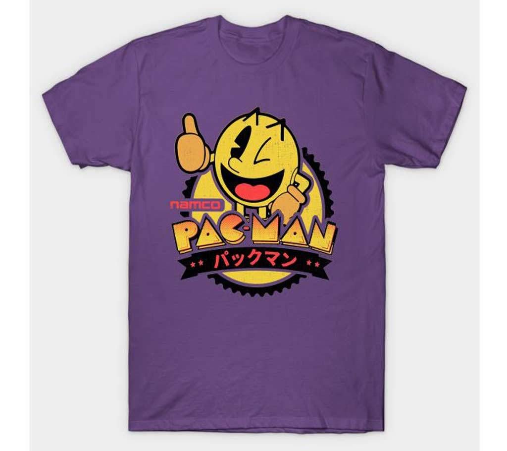 Mens Pac Man Cotton Round Neck  t-shirt