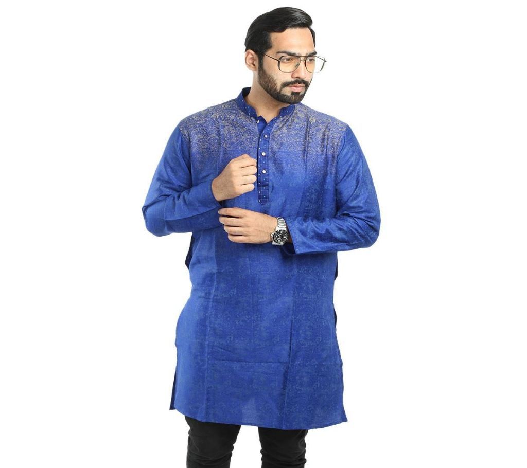 42 - China Cotton Semi Long Panjabi For Man