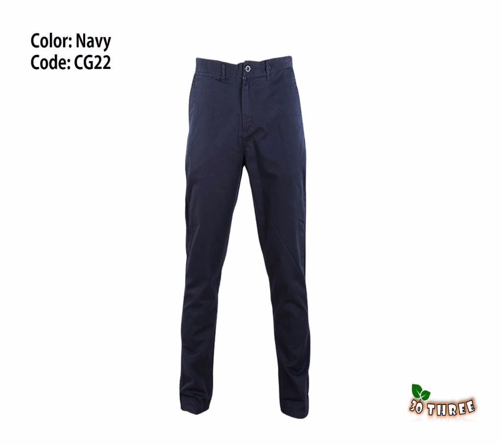 Twill Gabardine Navy Blue Pant