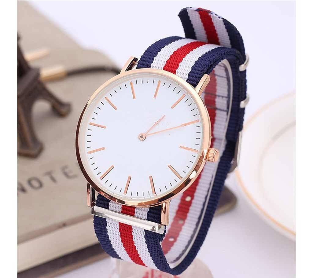 Stylish Watch with Nylon Belt