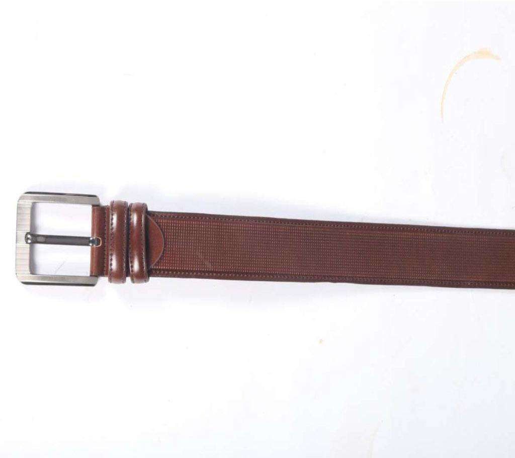 Deep Chocolate Leather Belt For Men-CSB-23