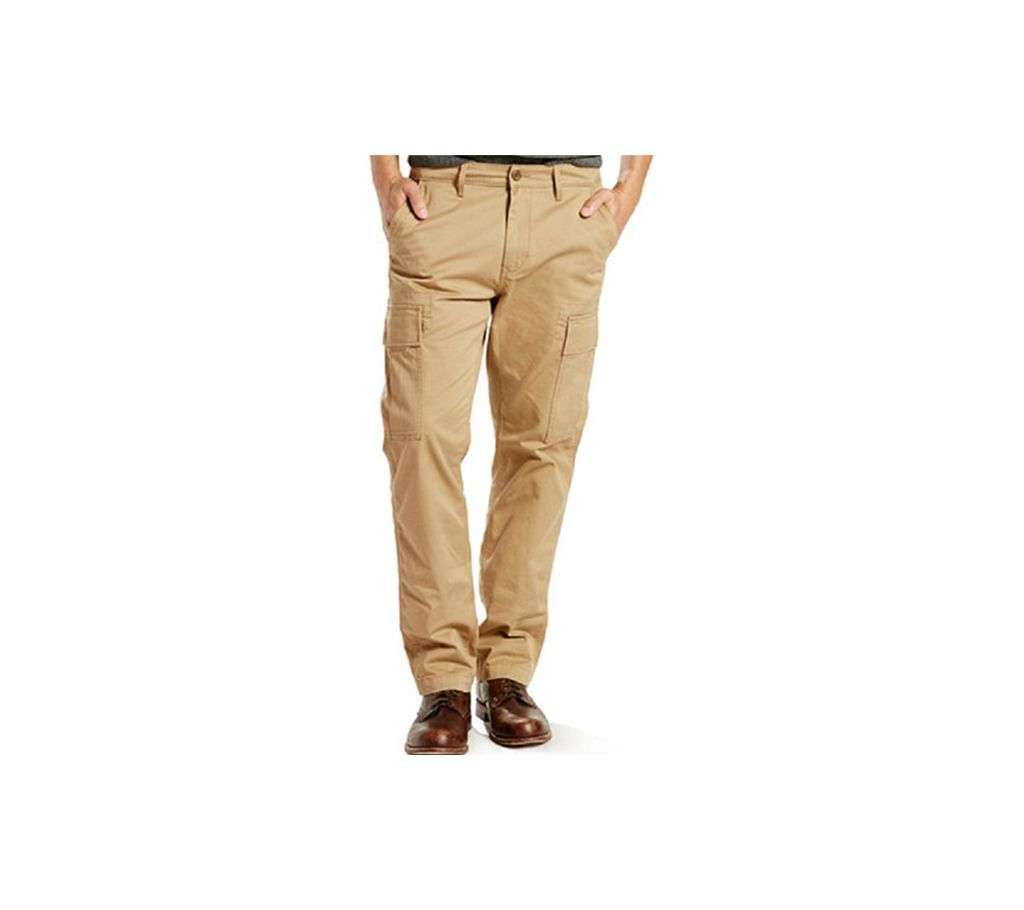 Khaki Twill Cotton Mobile Pant