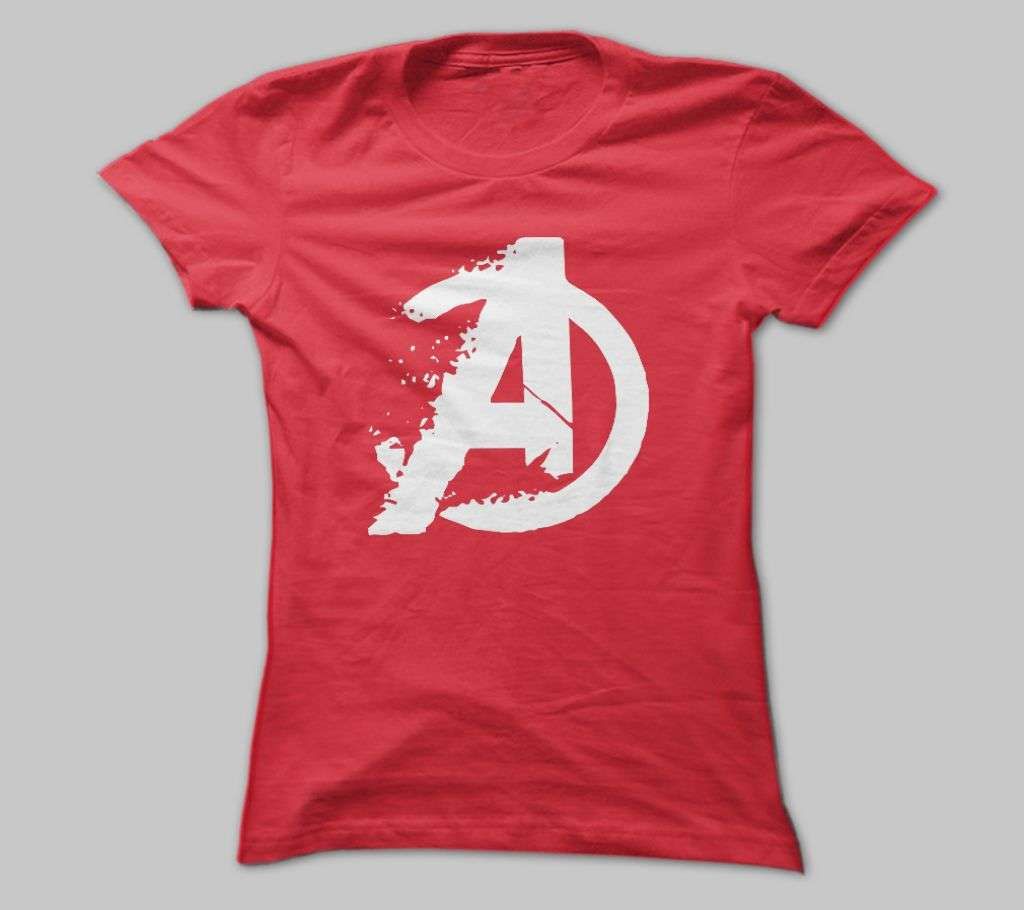 AVENGERS RED COTTON TSHIRT FOR MEN