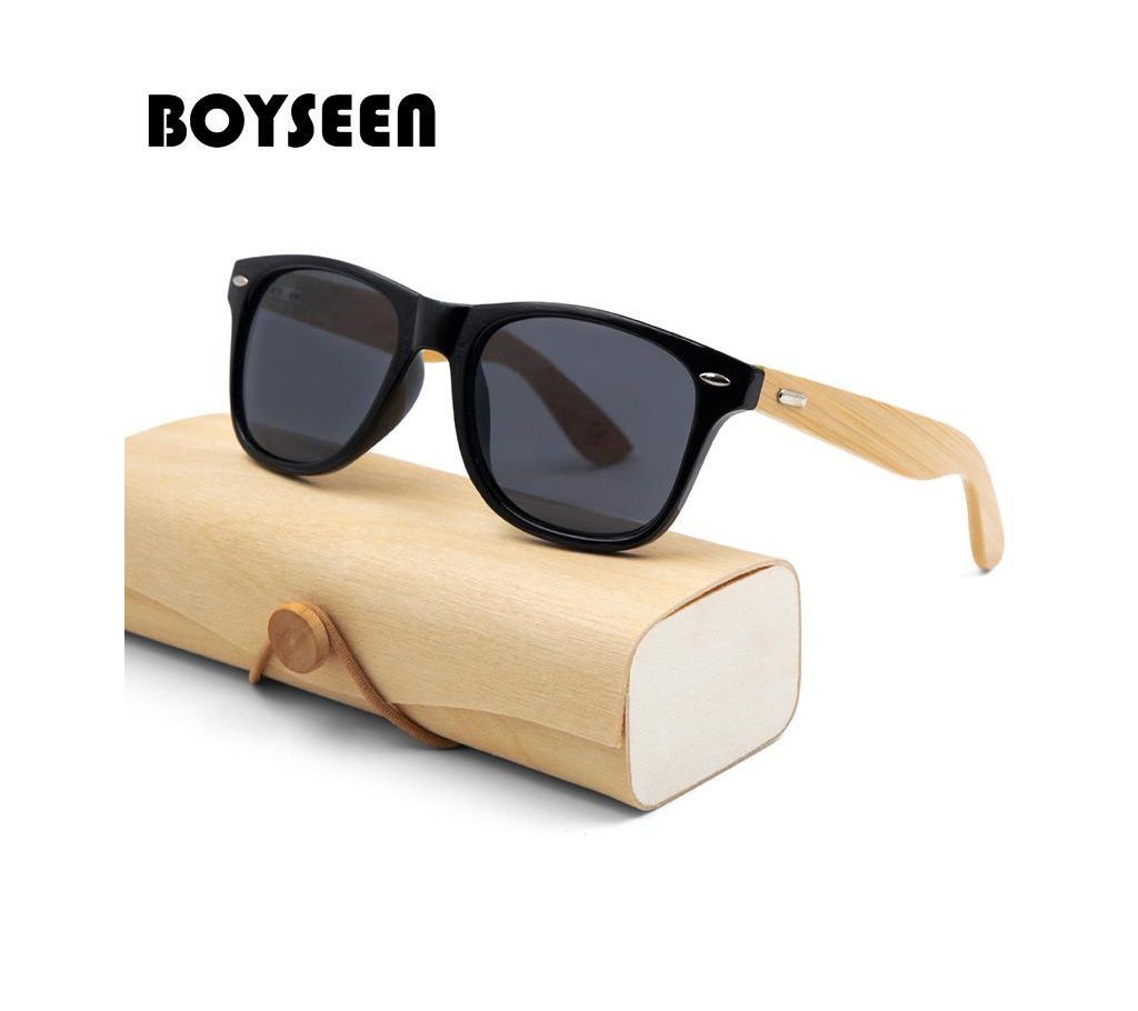 BOYSEEN Retro Wood Bamboo Men Sunglasses
