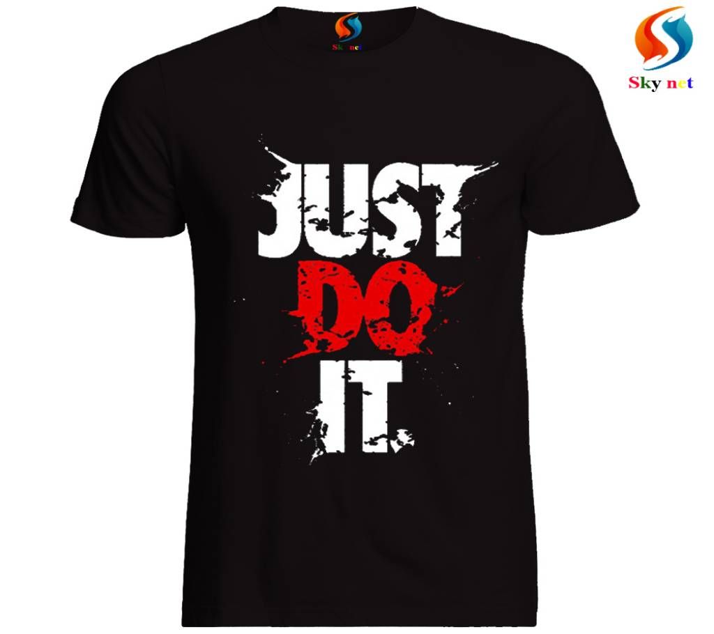 Gents Half Sleeve Slim fit Cotton T-Shirt Black 