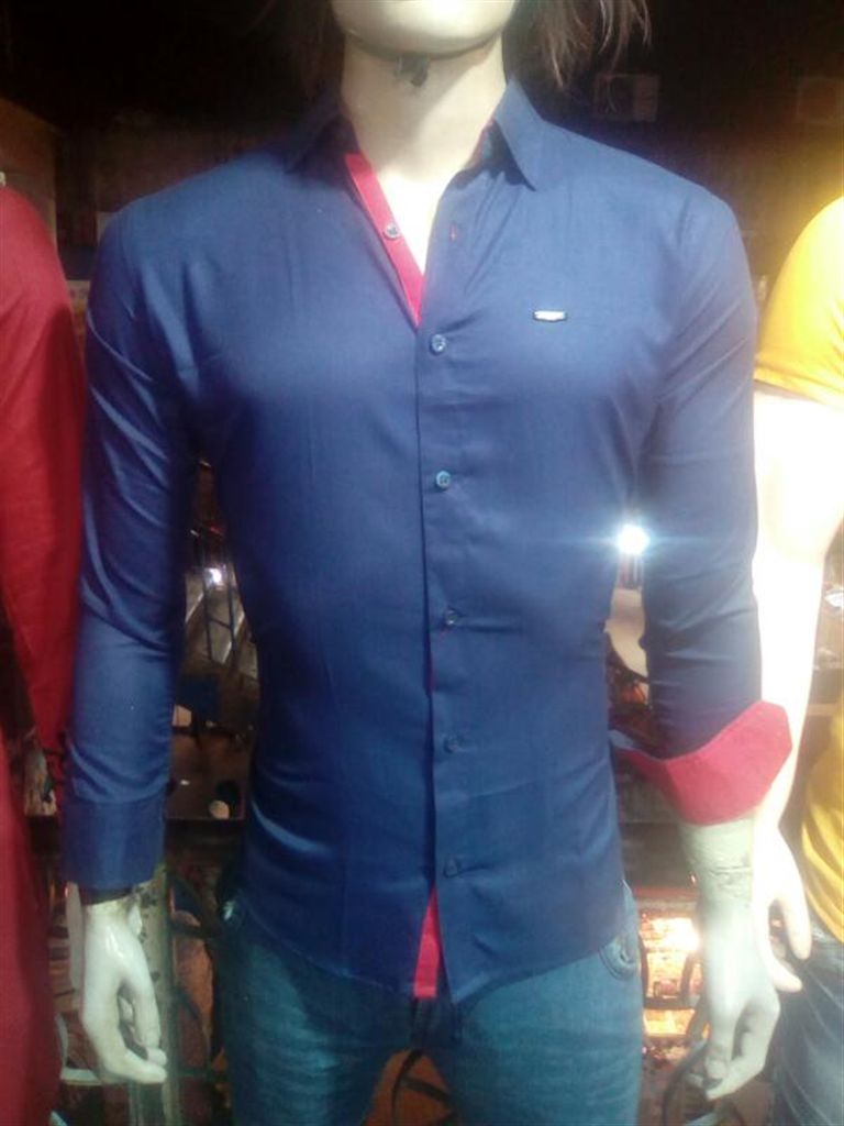 1 colur shirt(blue)