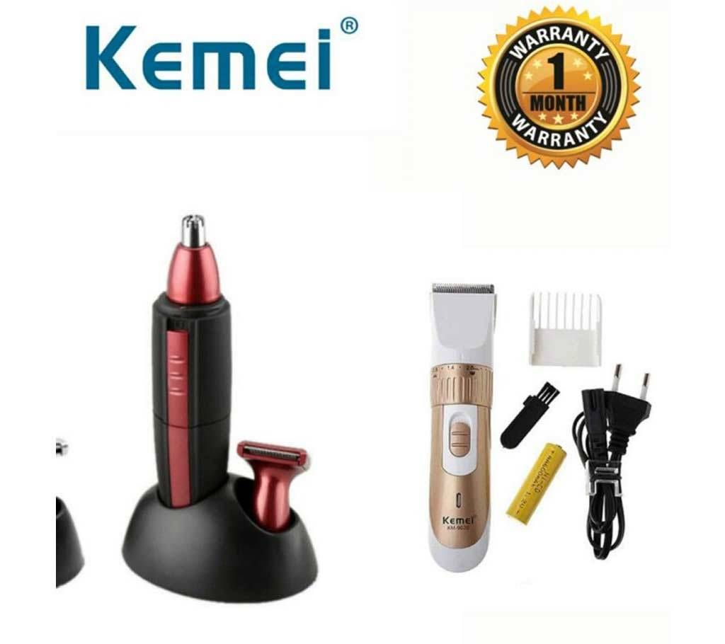 Kemei 2in1 Shaver & Trimmer Combo Pack 